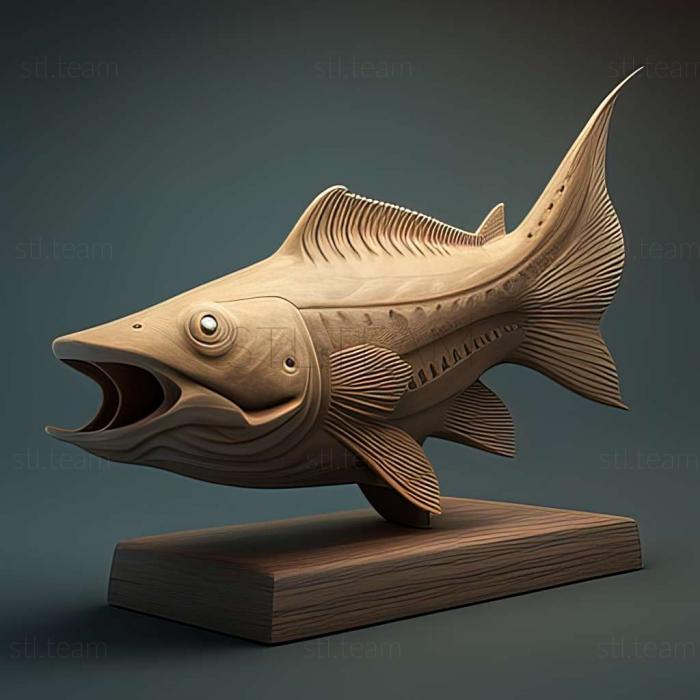3D модель Риба плосконосий сом (STL)